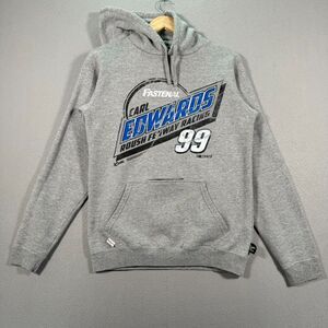 Carl Edwards Chase Authentics #99 Hoodie‎ Sweatshirt Mens Small Gray Nascar Race